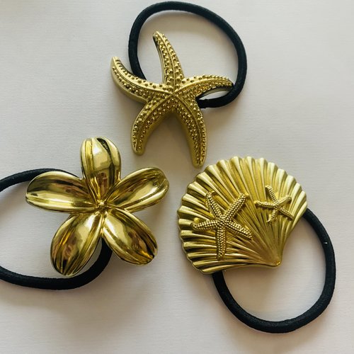 Trio d’élastiques thème mer
