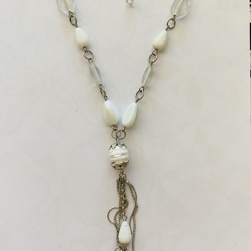 Collier long perles