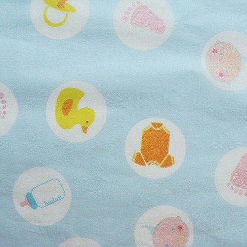 Feuille A Coller Artepatch Motifs Bebe Fond Bleu 40 X 50 Cm Un Grand Marche