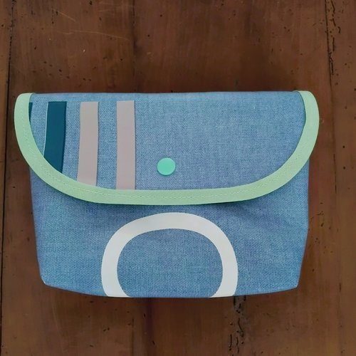 Pochette à rabat imperméable pour jeux de cartes