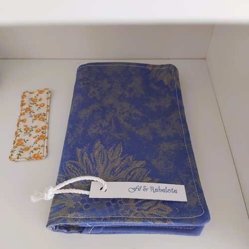 Protège-livre de poche en textile upcyclé