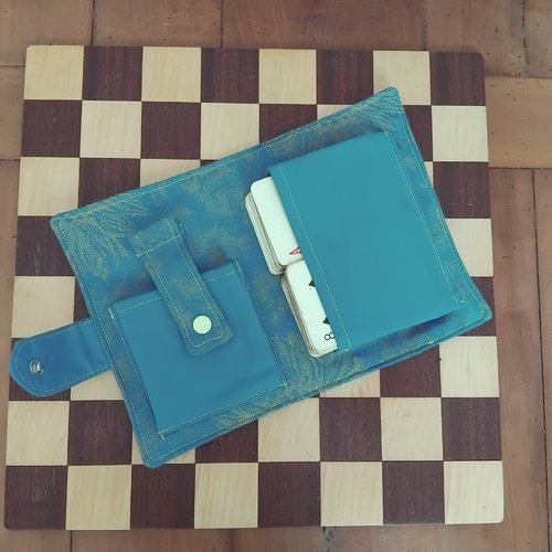 Etui de jeux de cartes polyvalent en textile upcyclé