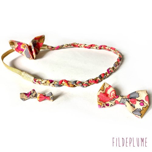 Headband tressé élastique femme