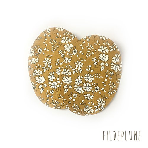 Coudières, appliqués thermocollant en liberty