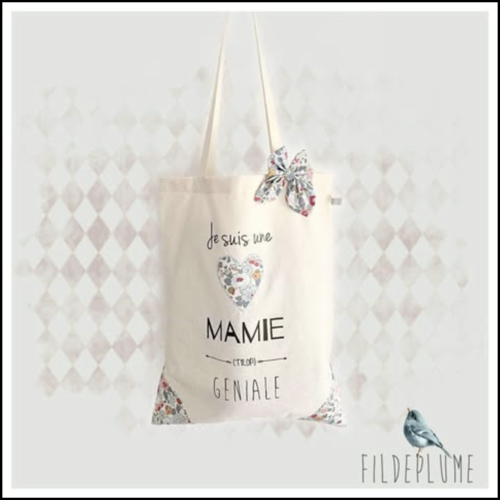 Tote bag mamie géniale nouveau classique