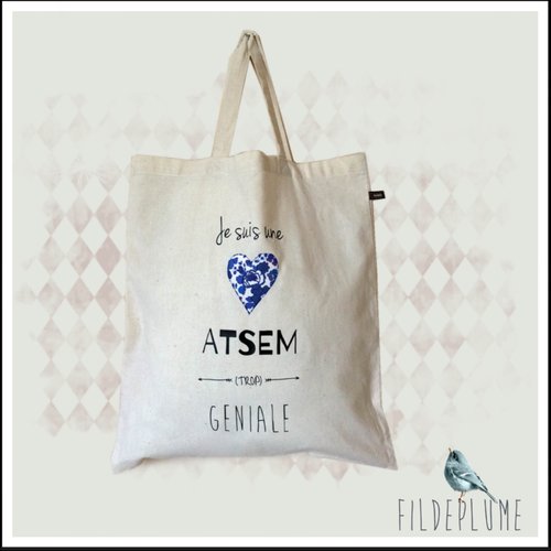 Tote bag atsem géniale intemporel