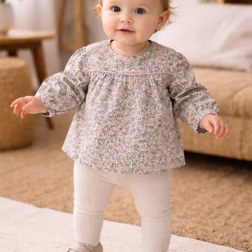 Blouse bébé liberty scintillant
