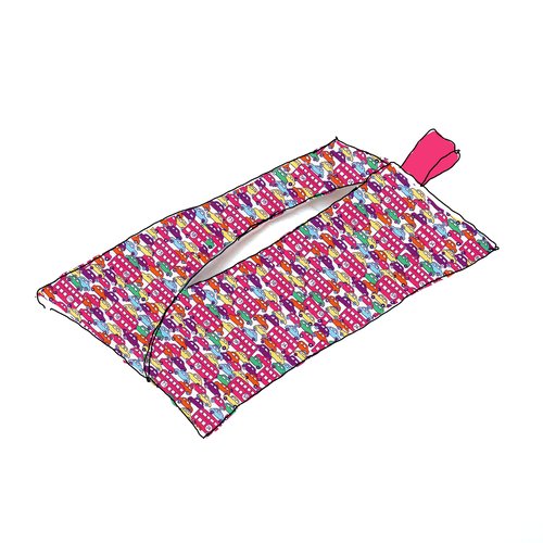 Petit étui a mouchoirs liberty z’animaux, cars et compagnie…