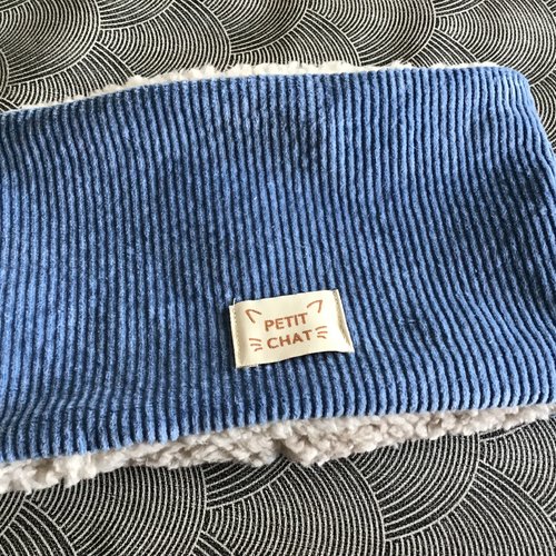 Snood velours sherpa