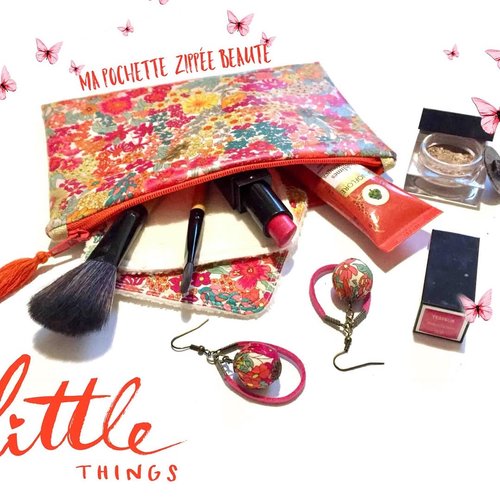 Pochette enduit zippée