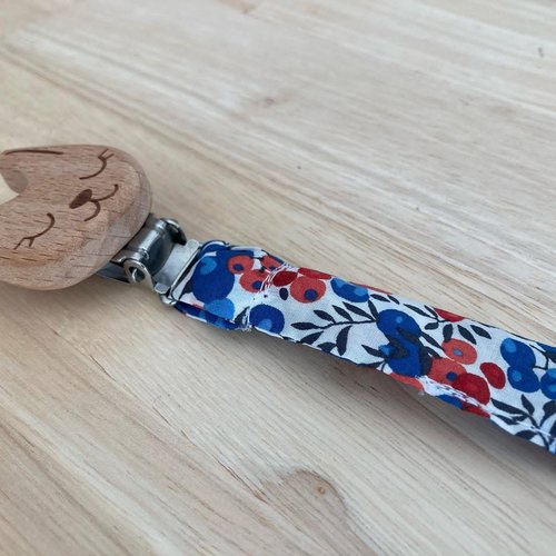 Attache tétine en liberty