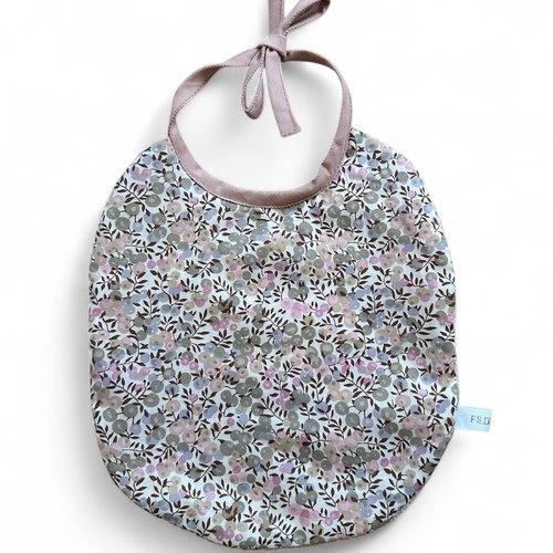 Bavoir bébé 0-6mois liberty scintillant