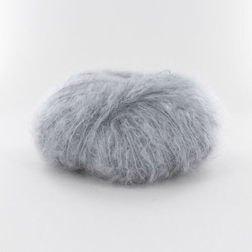 Pelote mohair et laine ombelle de fonty - gris