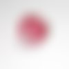 Jolie bague cabochon en verre ,pin up , pois rouge et blanc ,vintage,tendance, glamour 