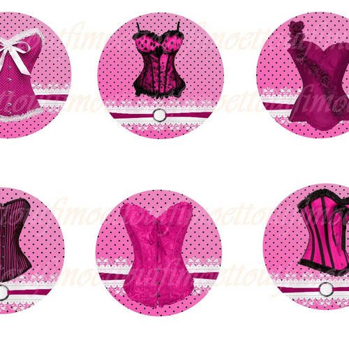 42 image (minimum) digitale corset saint valentin ton rose (envoi mail) 