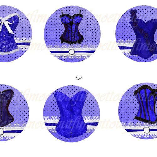 42 image (minimum) digitale corset saint valentin ton bleu nuit (envoi mail) 