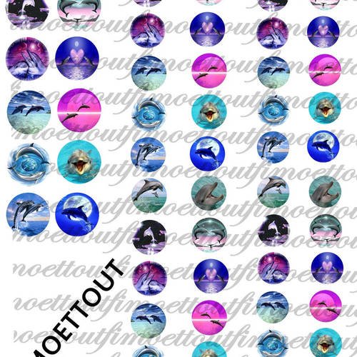 60 images digitale cabochon dauphin (envoi mail) 