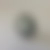 Jolie bague ovale avec décor autour camé en résine muguet 25x18 mm 