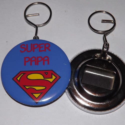 Porte clé Papa Super Héros