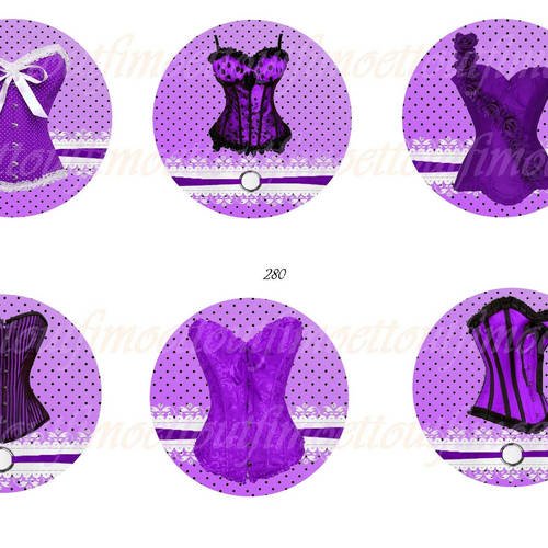 42 image (minimum) digitale corset saint valentin ton violet (envoi mail) 