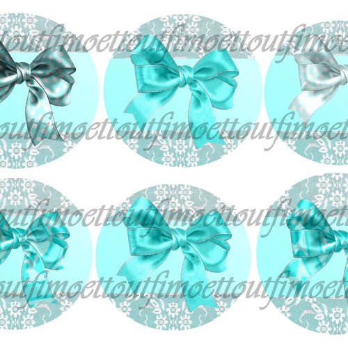 36image digitale cabochon les noeuds bleu turquoise (mail) 