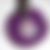 Bijoux de sac pompon fourrure violet * porte clé * merci , ballon coloré 