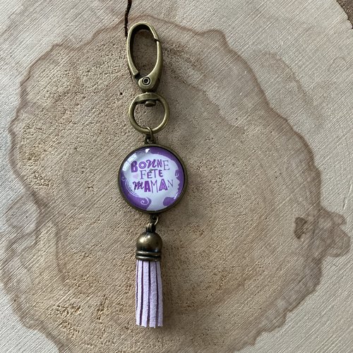 Porte-clefs bonne fête maman