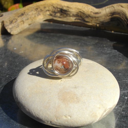 Joli agate - bague 