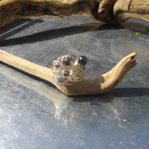 Bague perle nacrée