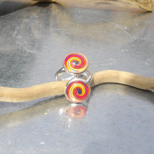Spirale - bague double ajustable