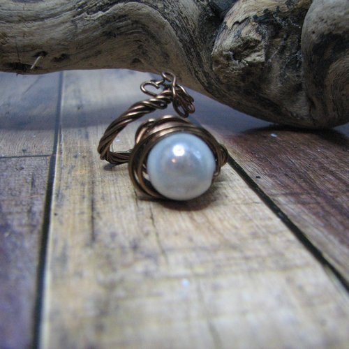 Bague perle nacrée