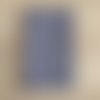 Couvre livre paon bleu 13x22 cm