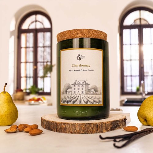 Bougie parfumée chardonnay • fabrication française écoresponsable