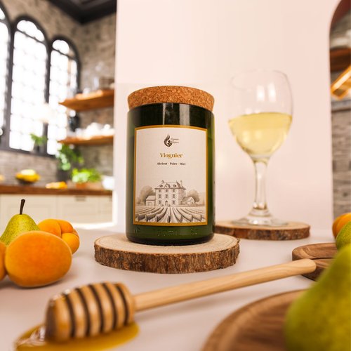 Bougie parfumée viognier •  fabrication française écoresponsable