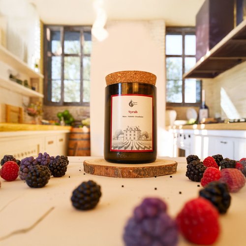 Bougie parfumée syrah • fabrication française écoresponsable