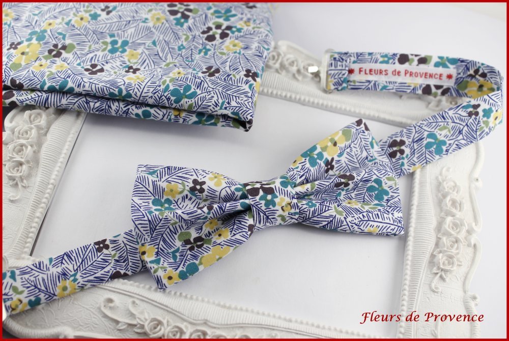 Fleurs de Provence - Set Noeud Papillon et Pochette costume