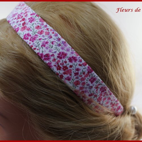 Headband / bandeaux en liberty tissu liberty phoebe rose  - femme / fille