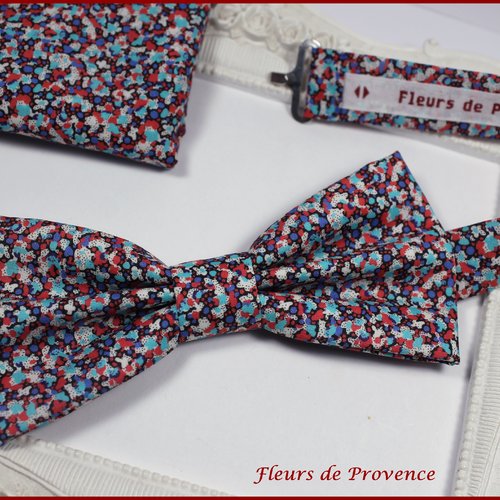 Fleurs de Provence - Set Noeud Papillon et Pochette costume