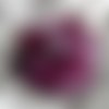 Barette fleur en tissu, organza, plumes et perles, personnalisée, accessoires coiffure, mariage, fête, rose, mauve et violet, 134