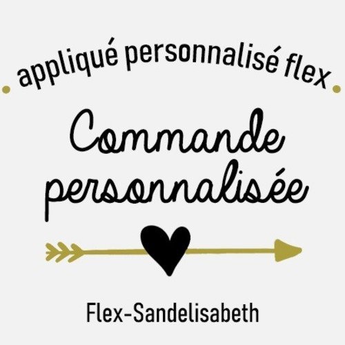Commande spéciale flex thermocollant