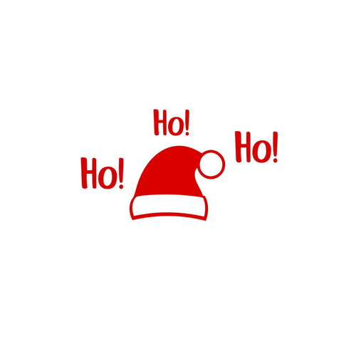 Père noël bonnet message flex appliqué thermocollant couleur et dimension au choix