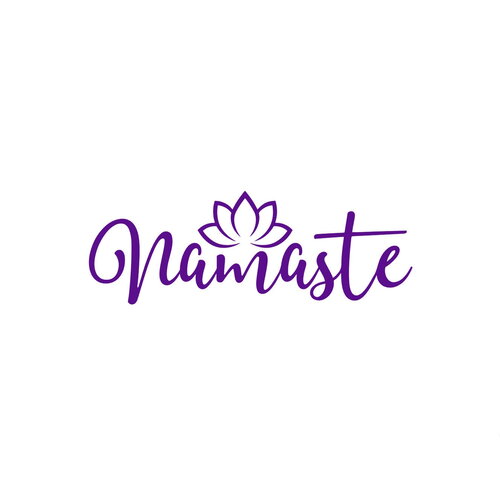 Namaste lotus zen yoga méditation 6 cm flex thermocollant couleur au choix