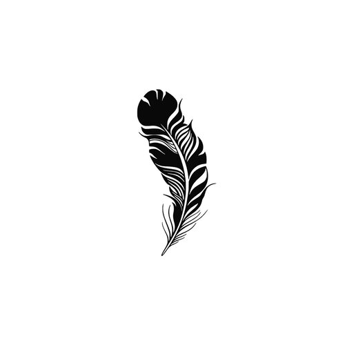 Plume oiseau appliqué flex thermocollant boho bohême couleur au choix