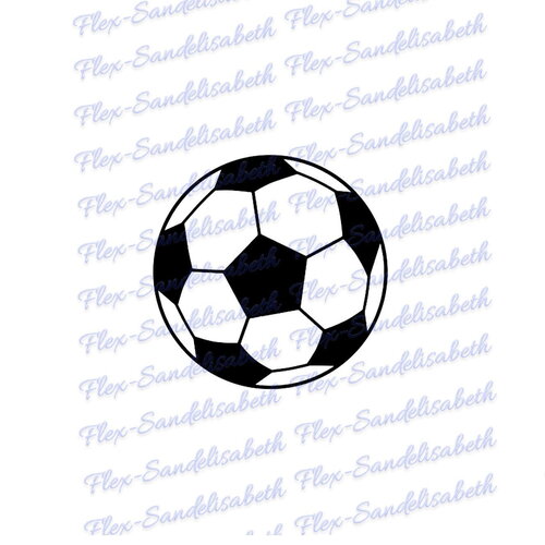 Ballon football 6 cm appliqué flex thermocollant couleur au choix