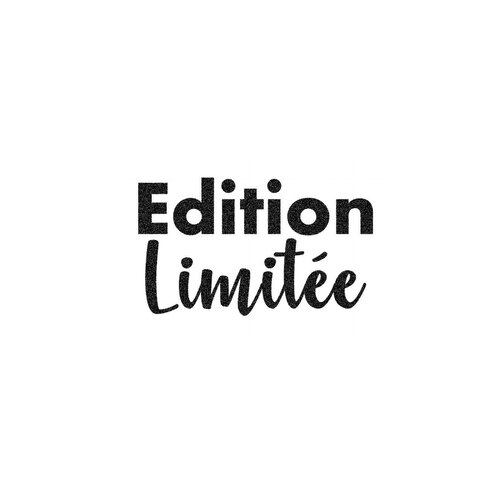 Édition limitée 15 cm texte appliqué flex thermocollant couleur au choix