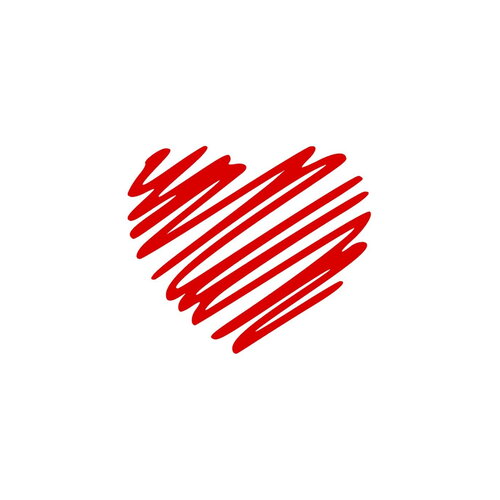 Cœur 15 cm saint valentin amour appliqué flex thermocollant couleur au choix n°1