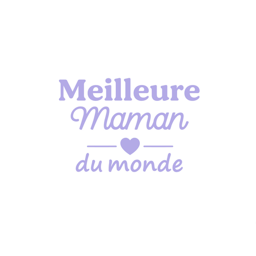 Meilleure maman du monde 8 cm flex appliqué thermocollant transfert textile couleur au choix