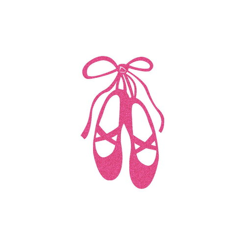 Chausson danse danseuse classique 6 cm appliqué flex thermocollant couleur au choix