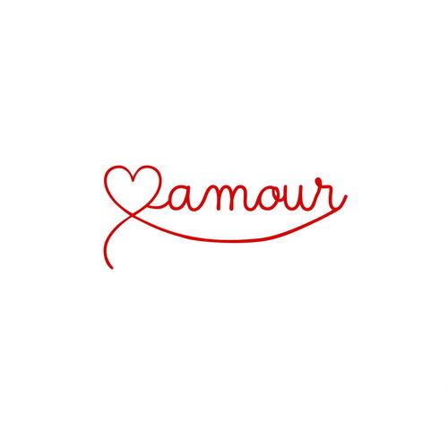 Amour coeur 6 cm flex appliqué thermocollant couleur au choix