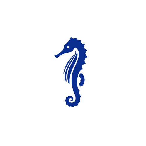 Hippocampe mer 6 cm appliqué flex thermocollant couleur au choix